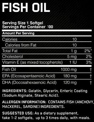 Fish Oil: Optimum Nutrition Fish Oil